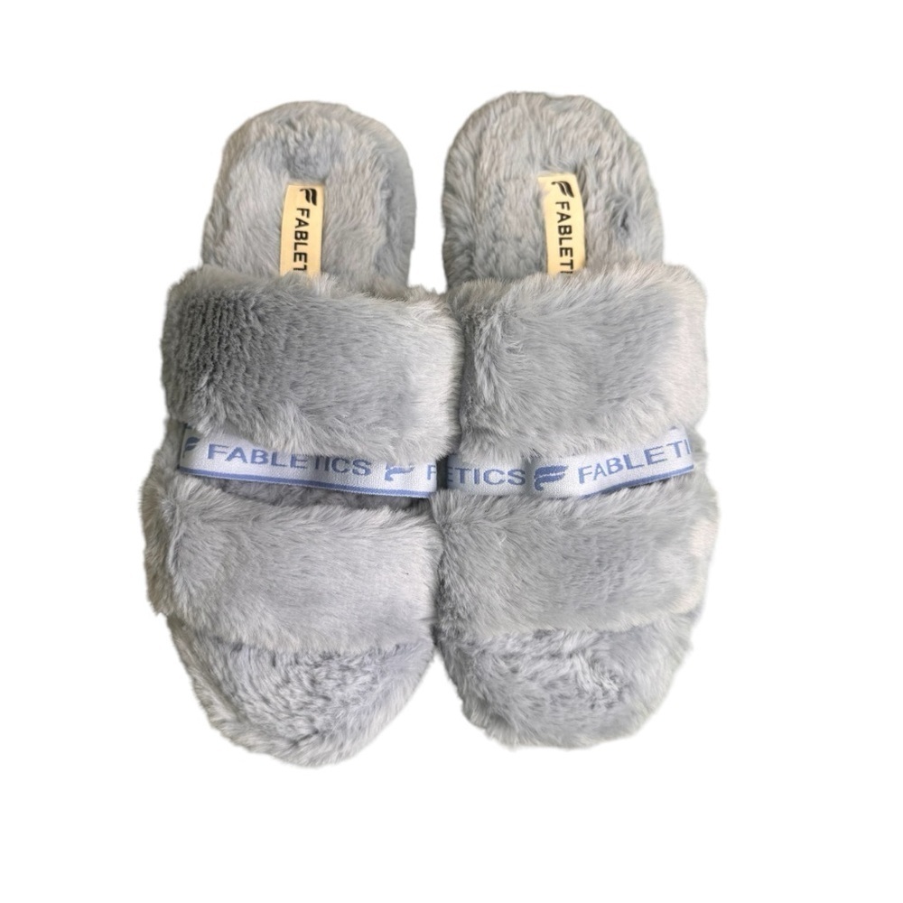 Fabletics Snug Strap Slippers Size 9 Powder Blue